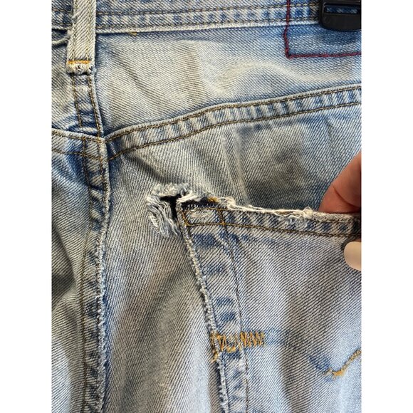 AG Jeans Mens Fillmore Straight Leg Jeans Blue Size 33 x 34 Distressed Classic - Picture 13 of 16